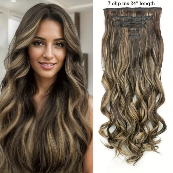 Special BUNDLE HAIR EXTENSIONS, PONYTAILS, SCRUNCHIE, CLIP-IN PIECES NEW ITEMS - Picture 6 of 13